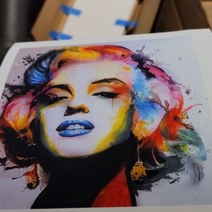 Marilyn Monroe canvas print. 6 x 8.